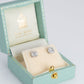 Contemporary 18ct White Gold Diamond Stud Earrings - Friar House Antique Jewellery