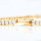 Contemporary 18ct Yellow Gold 8 Carat Diamond Line Bracelet - Friar House