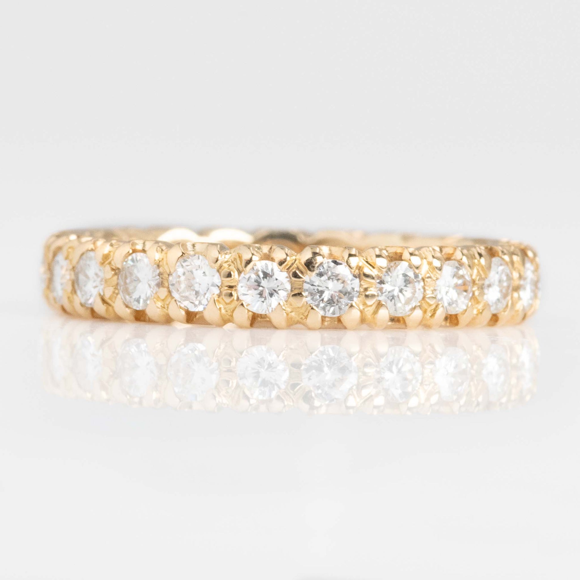 Contemporary 18ct Yellow Gold Diamond Eternity Ring - Friar House