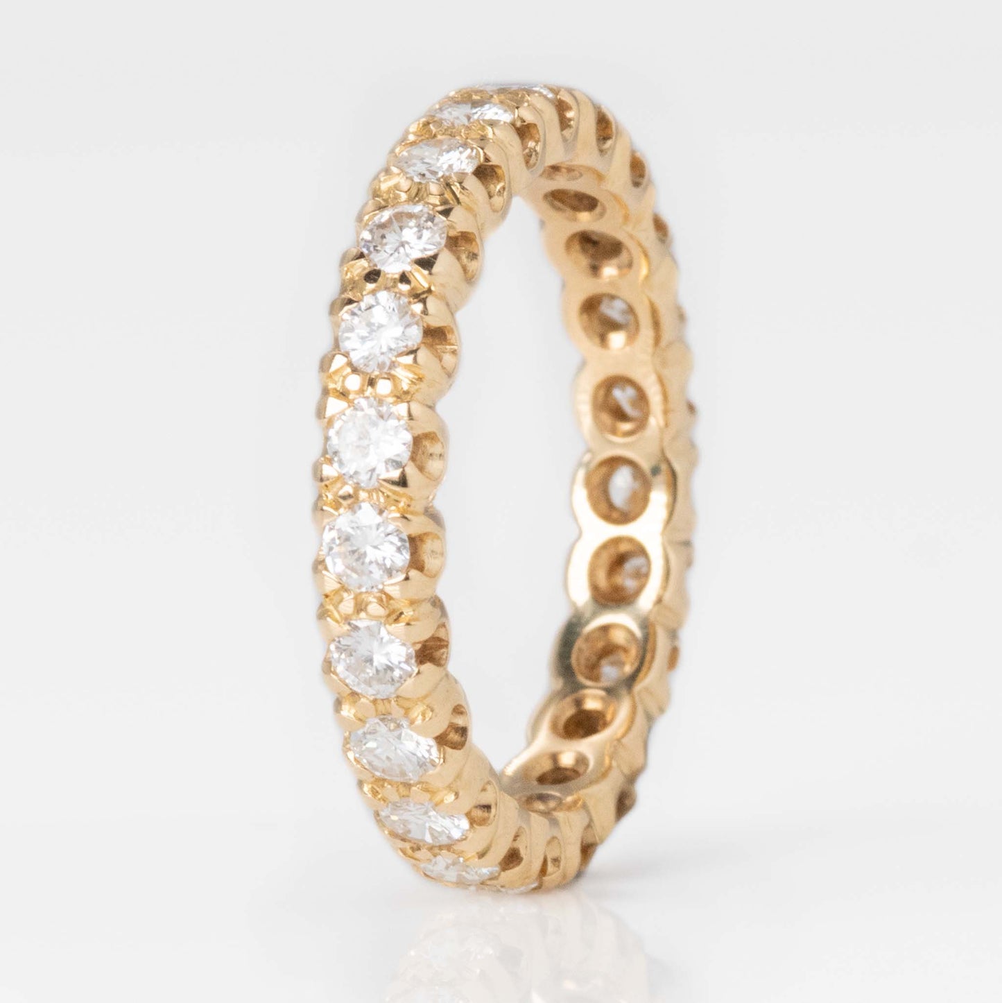 Contemporary 18ct Yellow Gold Diamond Eternity Ring - Friar House