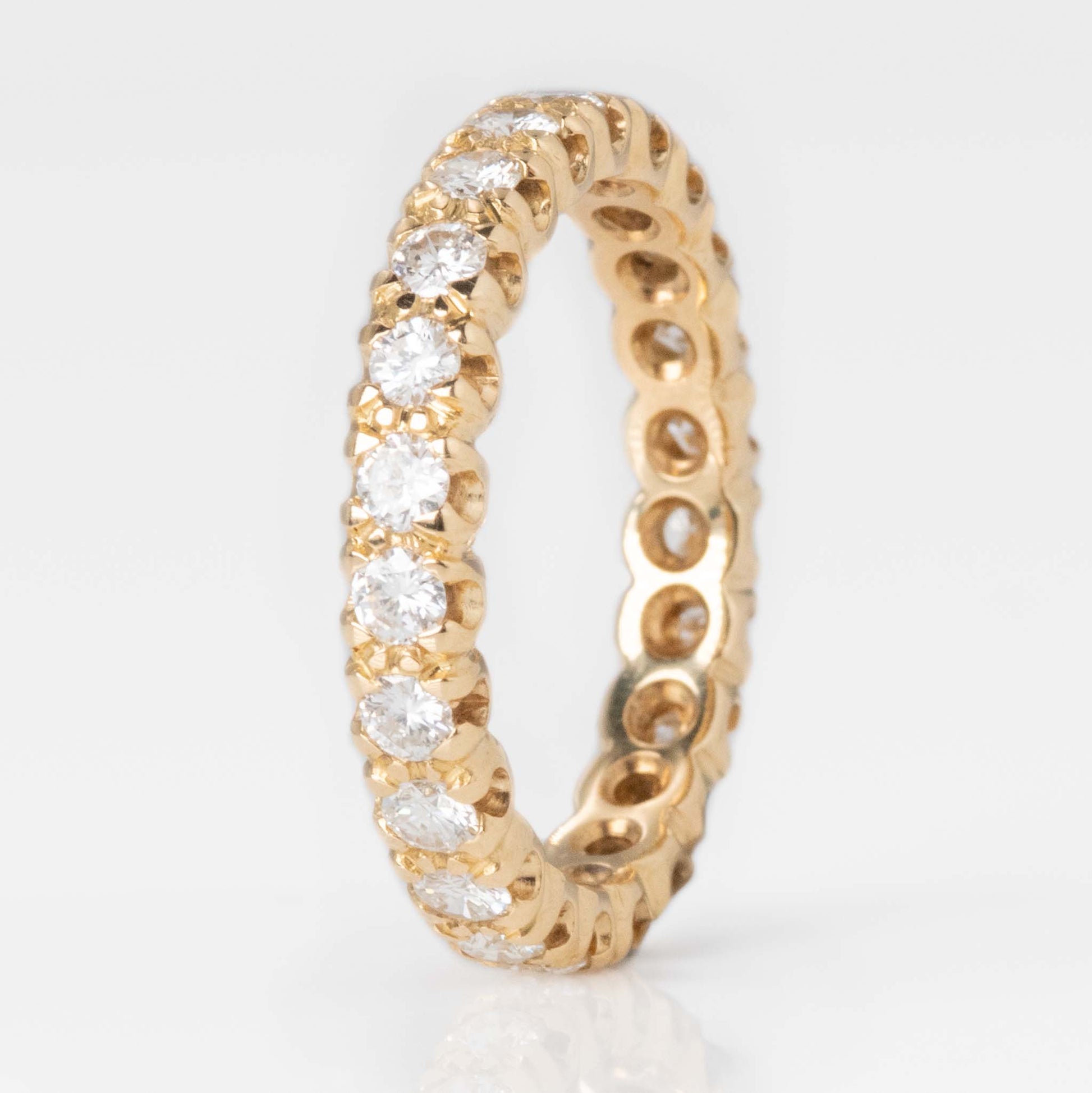 Contemporary 18ct Yellow Gold Diamond Eternity Ring - Friar House