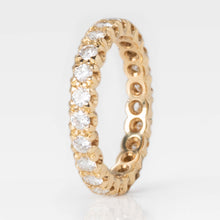 Contemporary 18ct Yellow Gold Diamond Eternity Ring - Friar House