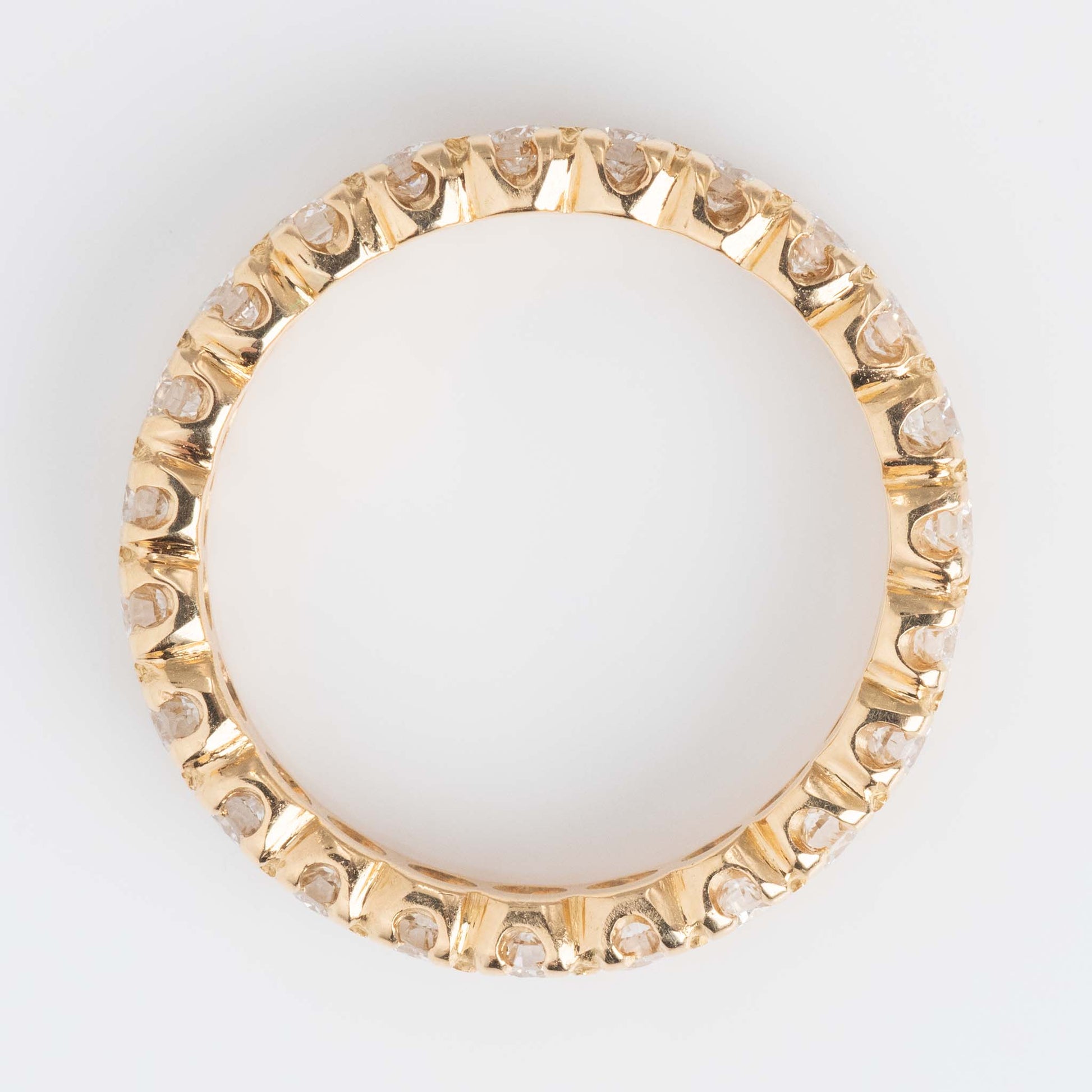 Contemporary 18ct Yellow Gold Diamond Eternity Ring - Friar House
