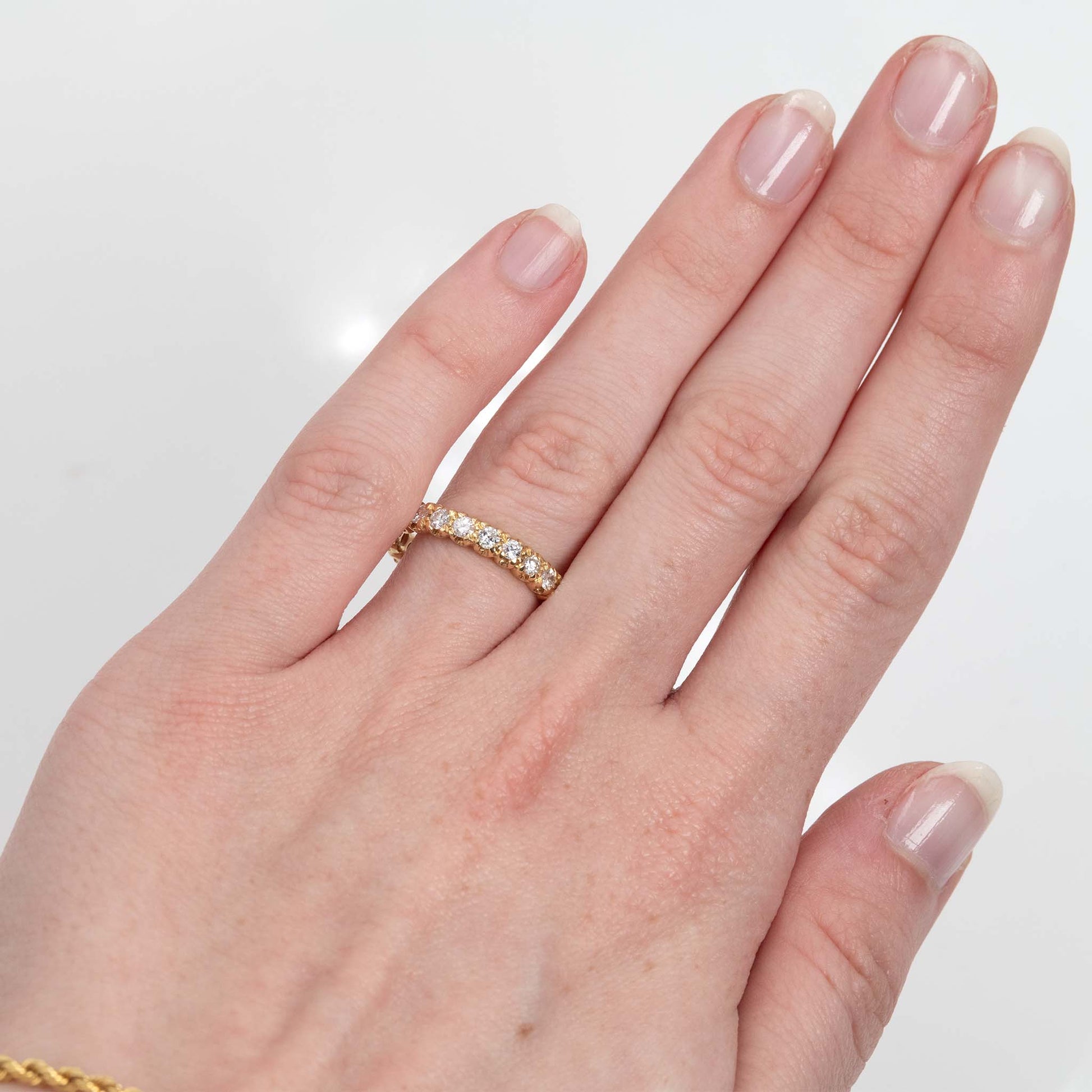 Contemporary 18ct Yellow Gold Diamond Eternity Ring - Friar House