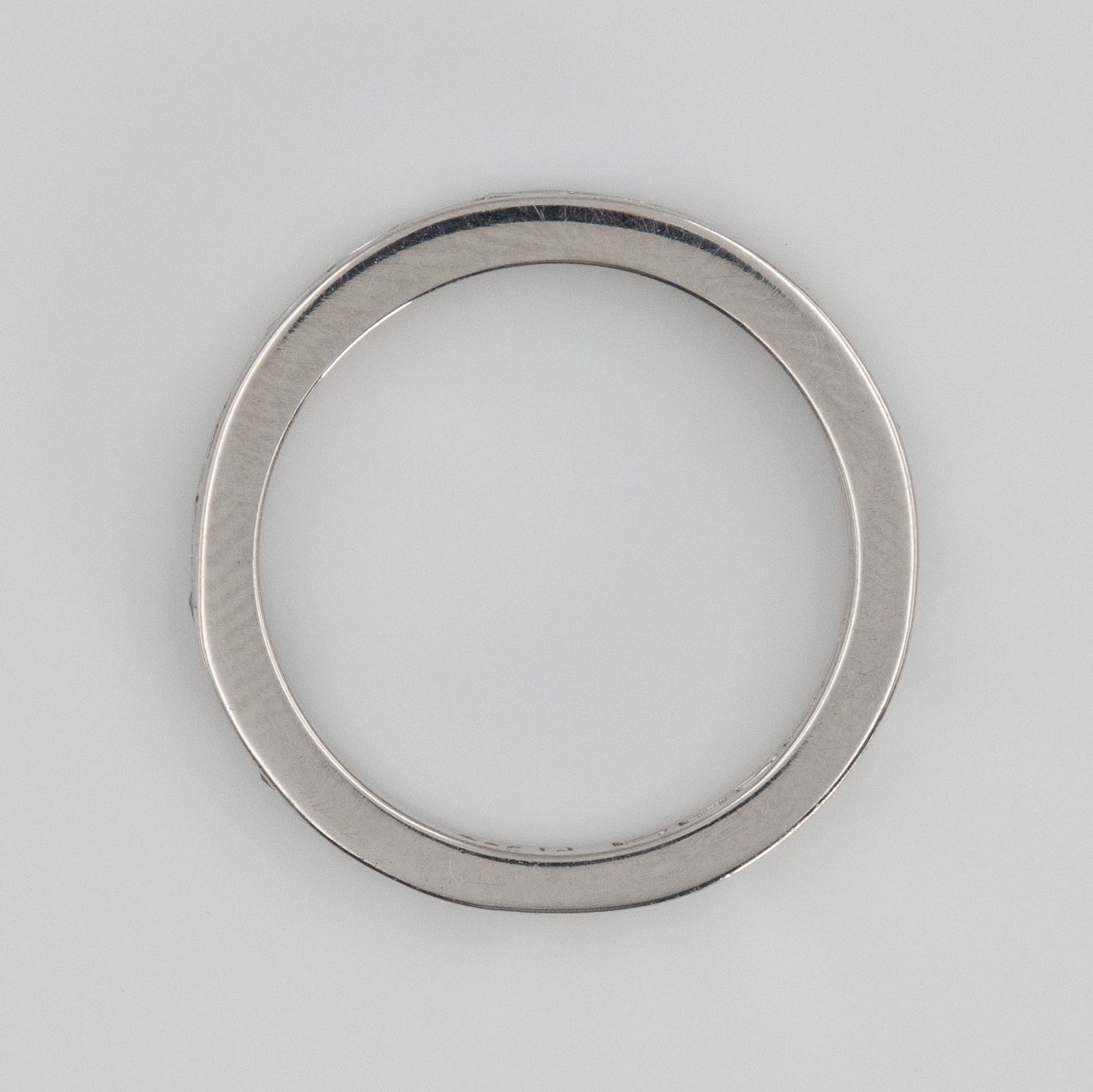 Contemporary Platinum Diamond Eternity Ring Size H 1/2 - Friar House