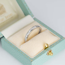 Contemporary Platinum Diamond Eternity Ring Size P 1/2 - Friar House
