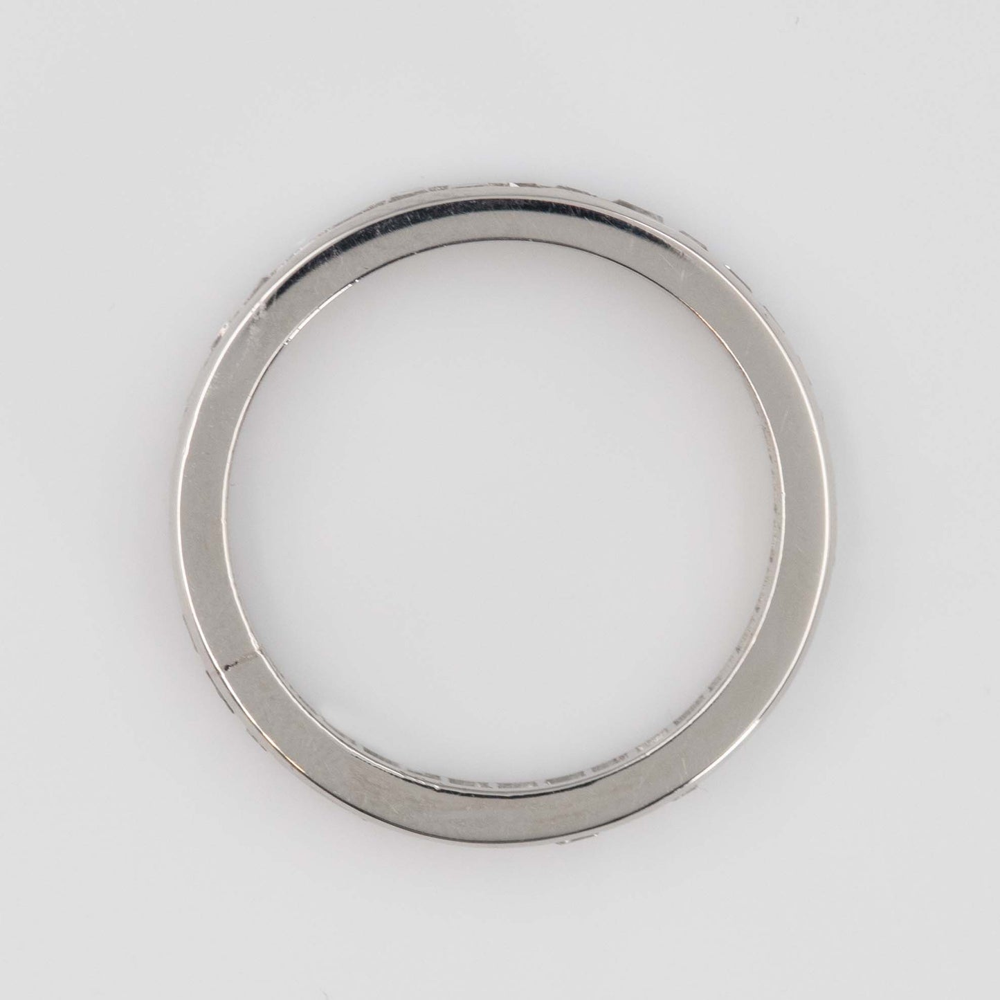 Contemporary Platinum Diamond Eternity Ring Size P 1/2 - Friar House