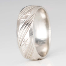 Contemporary Platinum Wedding Band, circa 1970 - Friar House