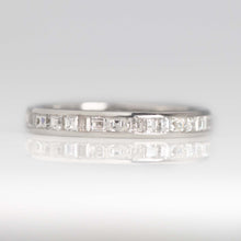 Contemporary Platinum Diamond Eternity Ring Size P 1/2 - Friar House