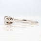 Art Deco Platinum 1 carat Diamond Three Stone Ring