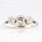 Art Deco Platinum 1 carat Diamond Three Stone Ring