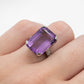 Vintage 18ct White Gold Amethyst Cocktail Ring