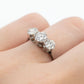 Art Deco Platinum 1 carat Diamond Three Stone Ring