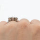 Art Deco Platinum 1 carat Diamond Three Stone Ring