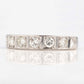 Vintage 18ct White Gold Diamond Half Eternity Ring
