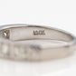 Vintage 18ct White Gold Diamond Half Eternity Ring