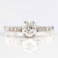 Art Deco Platinum Diamond Solitaire Engagement Ring