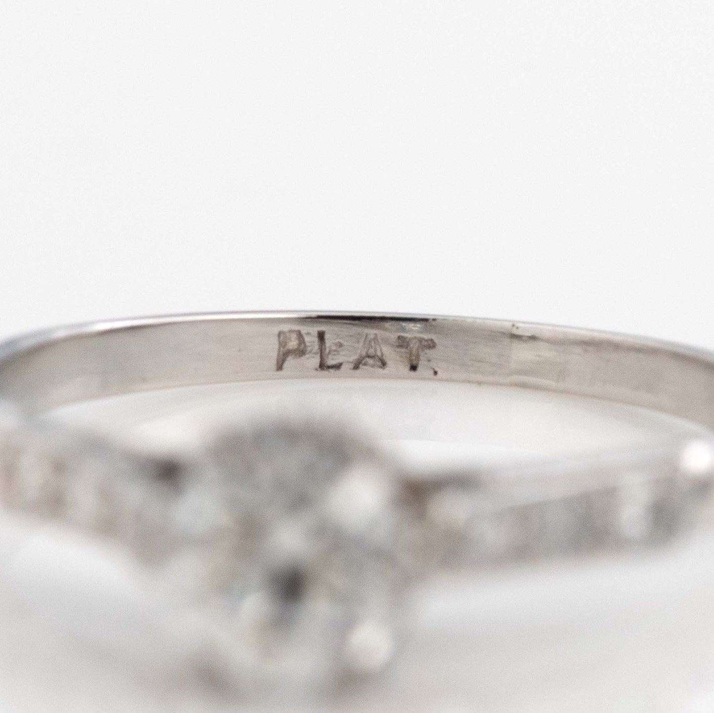 Art Deco Platinum Diamond Solitaire Engagement Ring