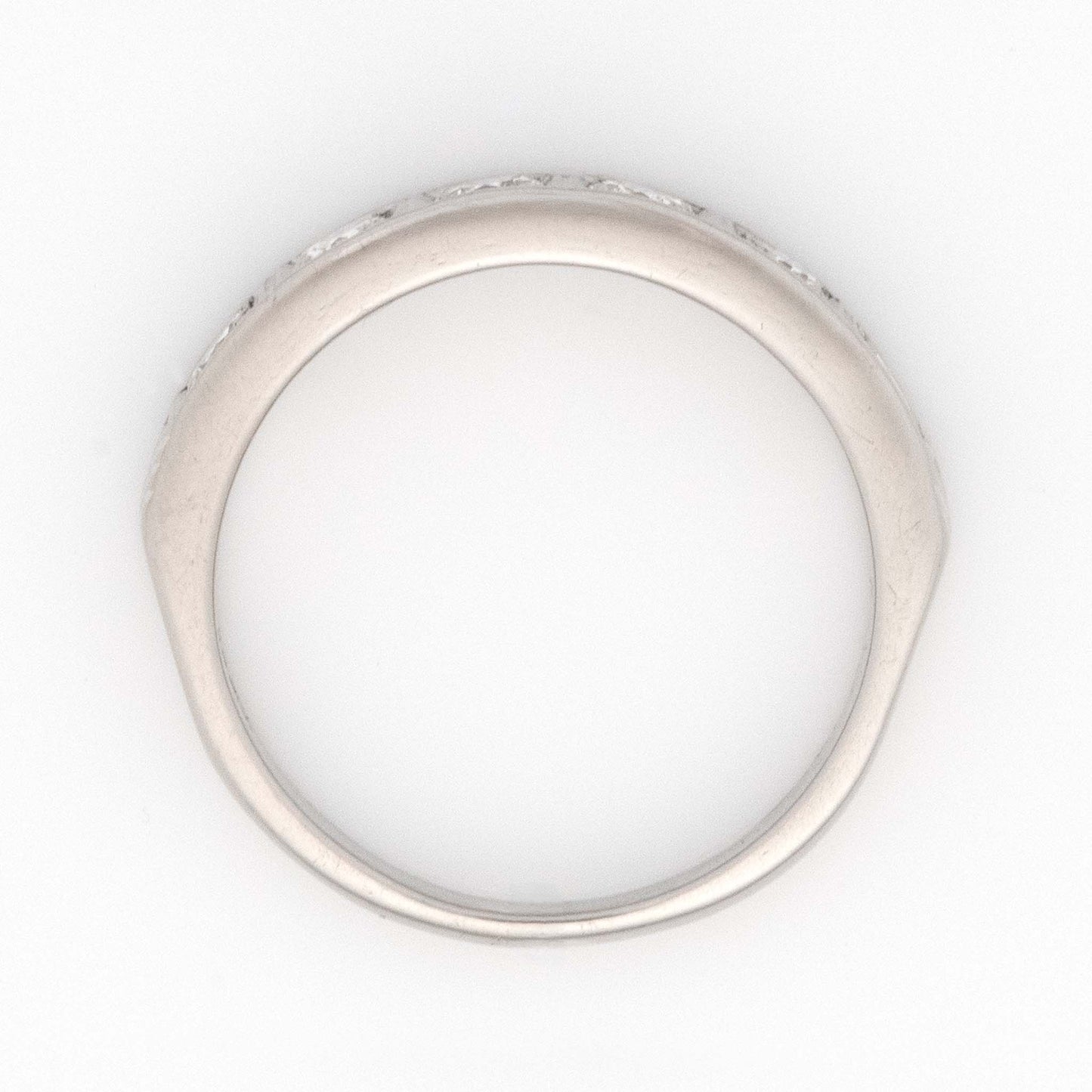 Vintage 18ct White Gold Diamond Half Eternity Ring