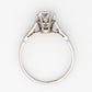 Art Deco Platinum Diamond Solitaire Engagement Ring