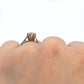 Art Deco Platinum Diamond Solitaire Engagement Ring