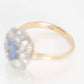 Vintage 18ct Yellow Gold 1.4 carat Sapphire and Diamond Cluster Ring