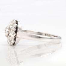 Vintage 18ct White Gold Diamond Cluster Ring