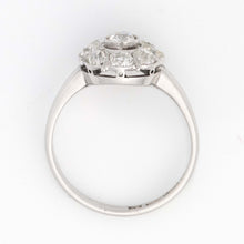 Vintage 18ct White Gold Diamond Cluster Ring
