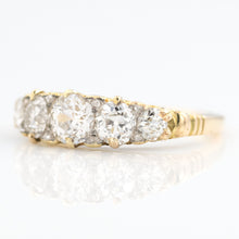 Victorian 18ct Yellow Gold Diamond Five Stone Ring