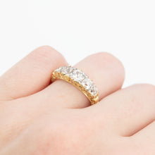 Victorian 18ct Yellow Gold Diamond Five Stone Ring