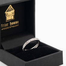 Vintage 18ct White Gold Diamond Full Set Eternity Ring Size M 1/2