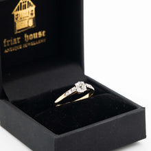 Art Deco 18ct Yellow Gold Diamond Solitaire Ring