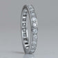 Vintage Platinum Diamond Full Eternity Ring Size M