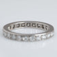 Vintage Platinum Diamond Full Eternity Ring Size M