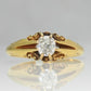 Edwardian 18ct Yellow Gold Diamond Belcher Ring - Friar House