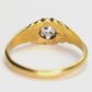 Edwardian 18ct Yellow Gold Diamond Belcher Ring - Friar House