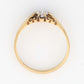 Edwardian 18ct Yellow Gold Diamond Belcher Ring - Friar House Antique Jewellery