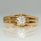 Edwardian 18ct Yellow Gold Gentleman's Diamond Belcher Ring - Friar House