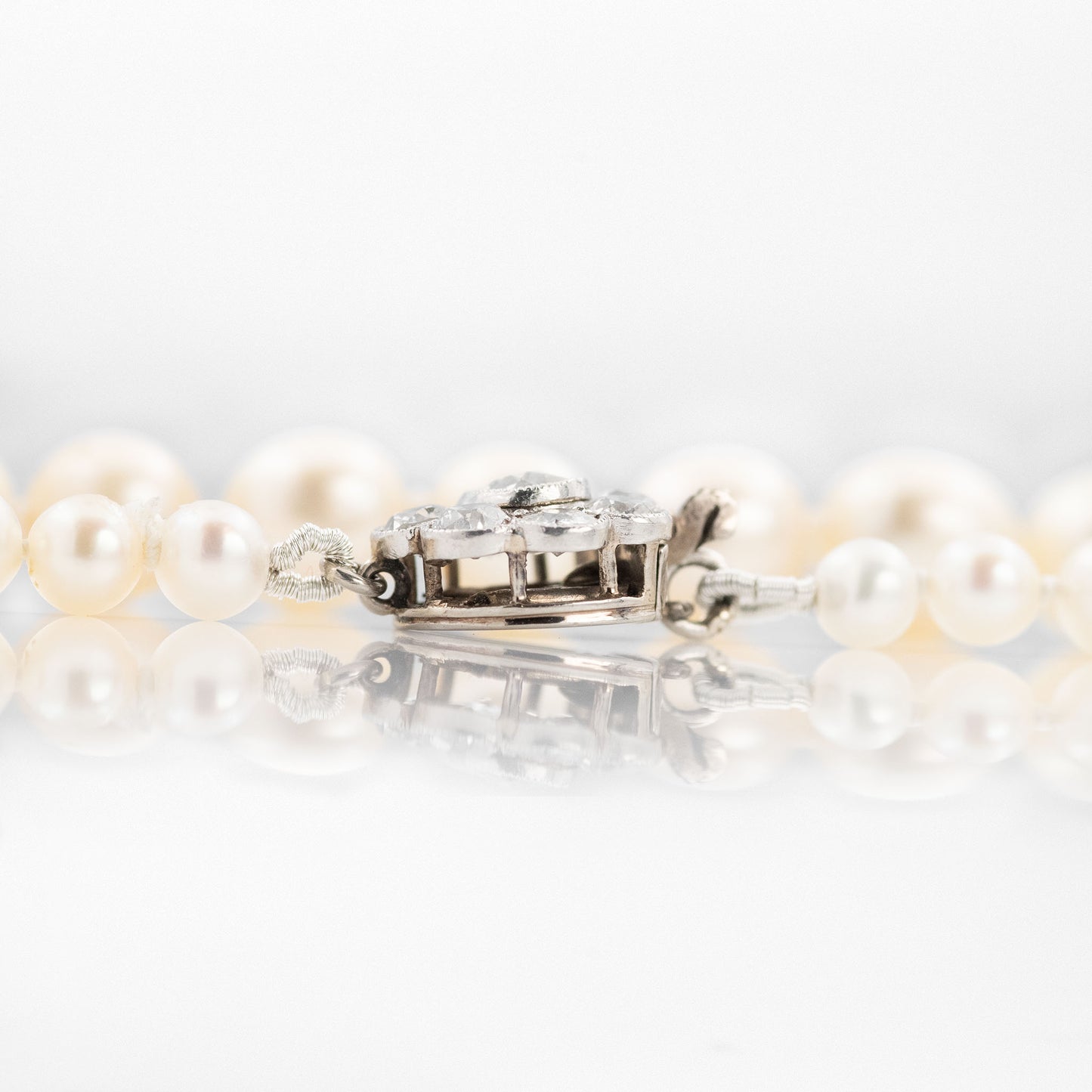 Edwardian Cultured Pearl Single Strand Necklace - Friar House