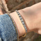 Edwardian 15ct Yellow Gold Diamond Bracelet