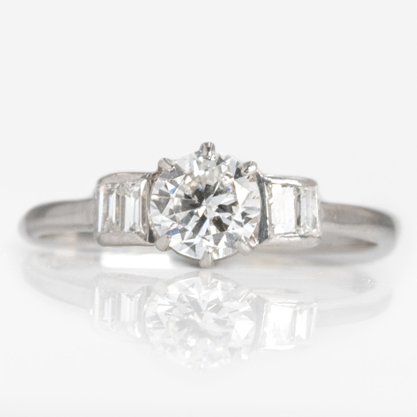 Platinum Diamond Solitaire Ring - Friar House