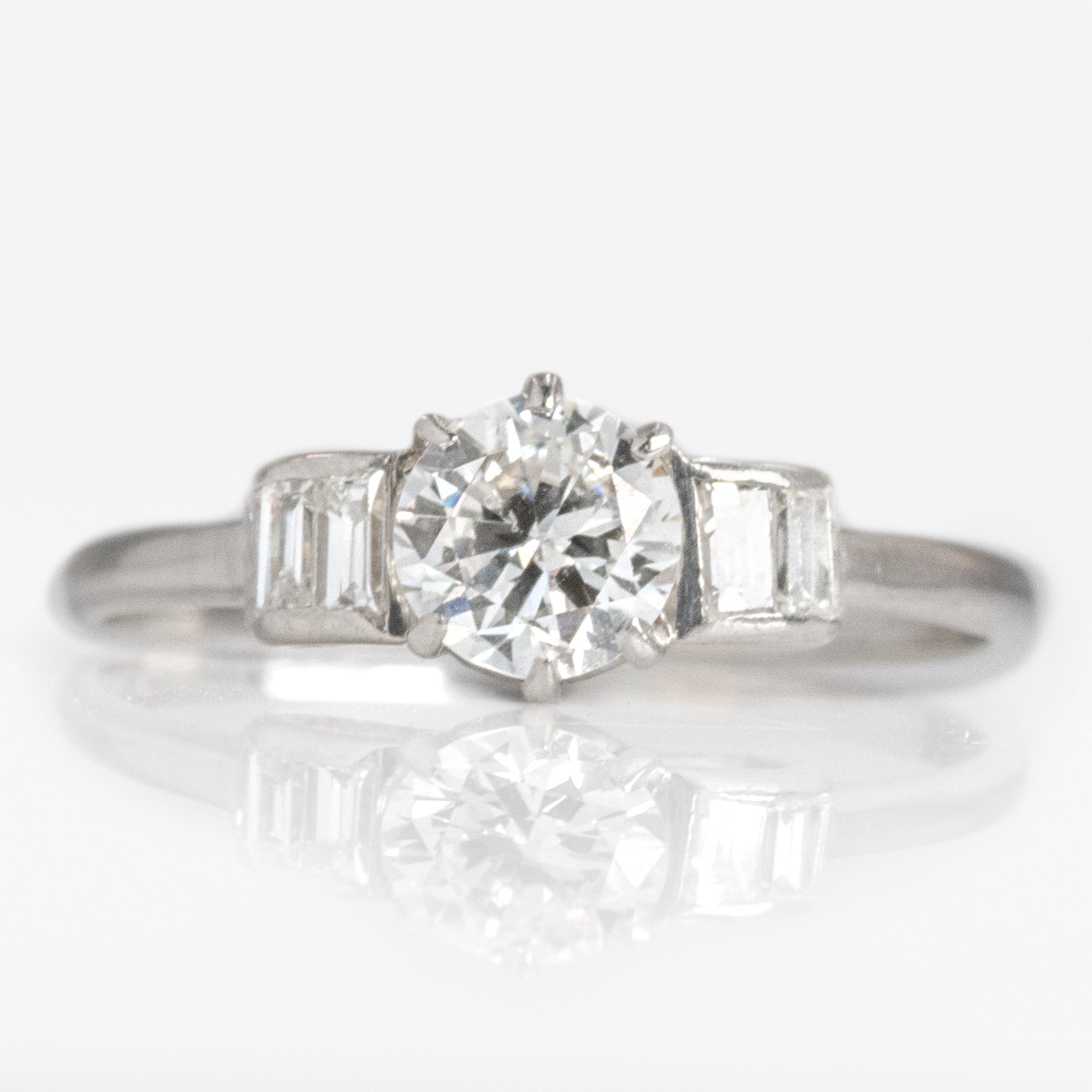 Platinum Diamond Solitaire Ring - Friar House