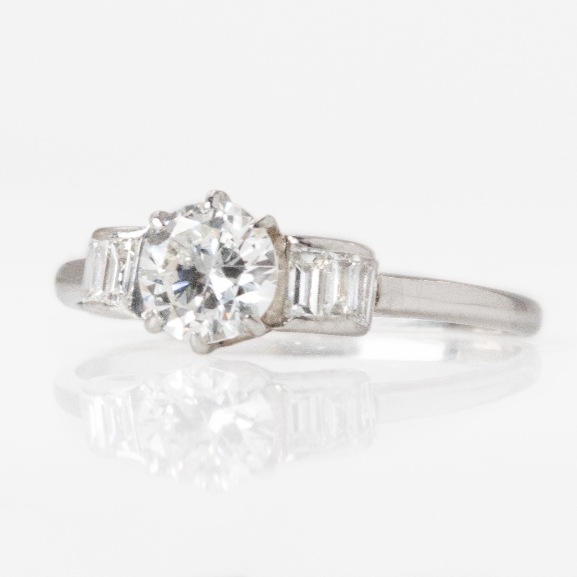Platinum Diamond Solitaire Ring - Friar House