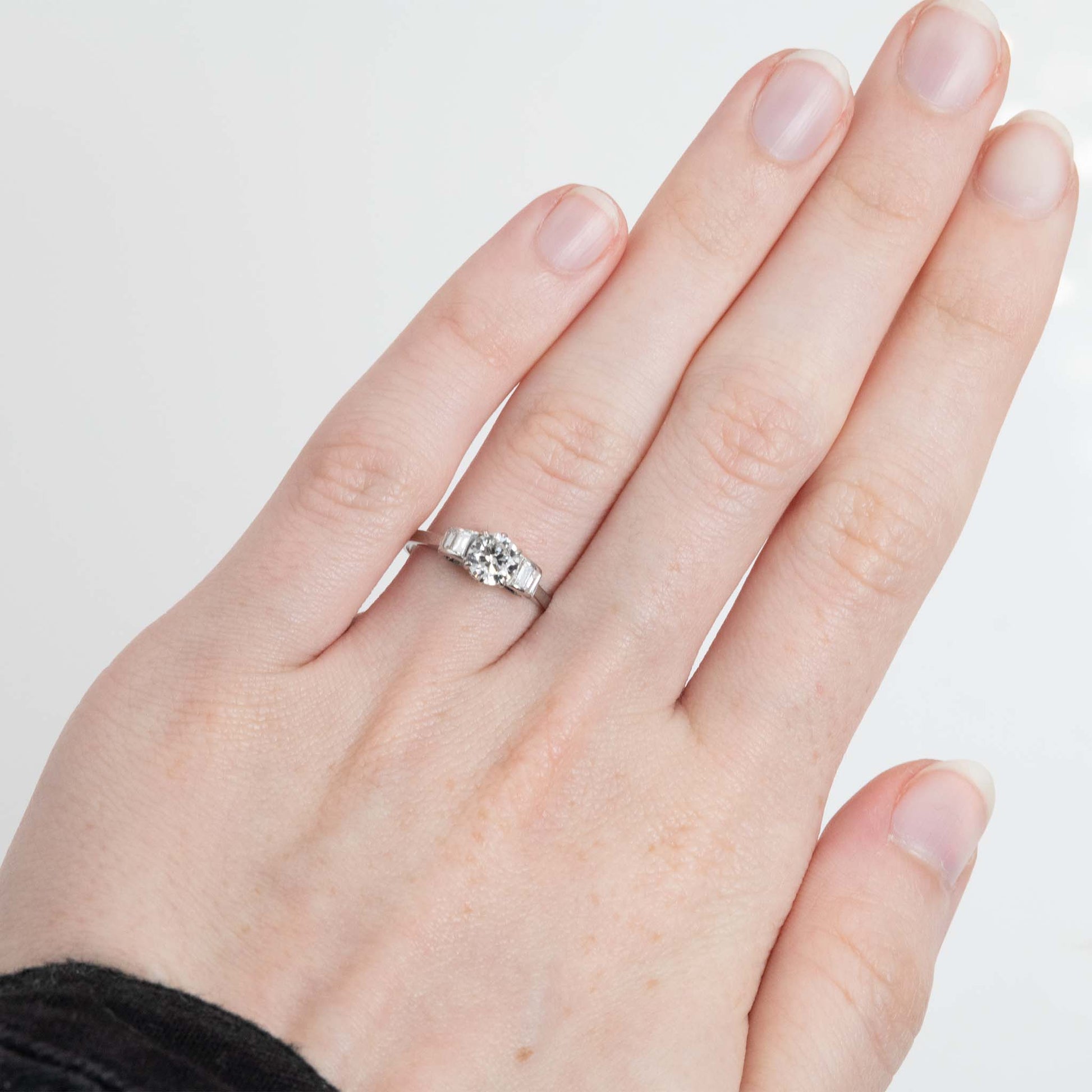 Platinum Diamond Solitaire Ring - Friar House