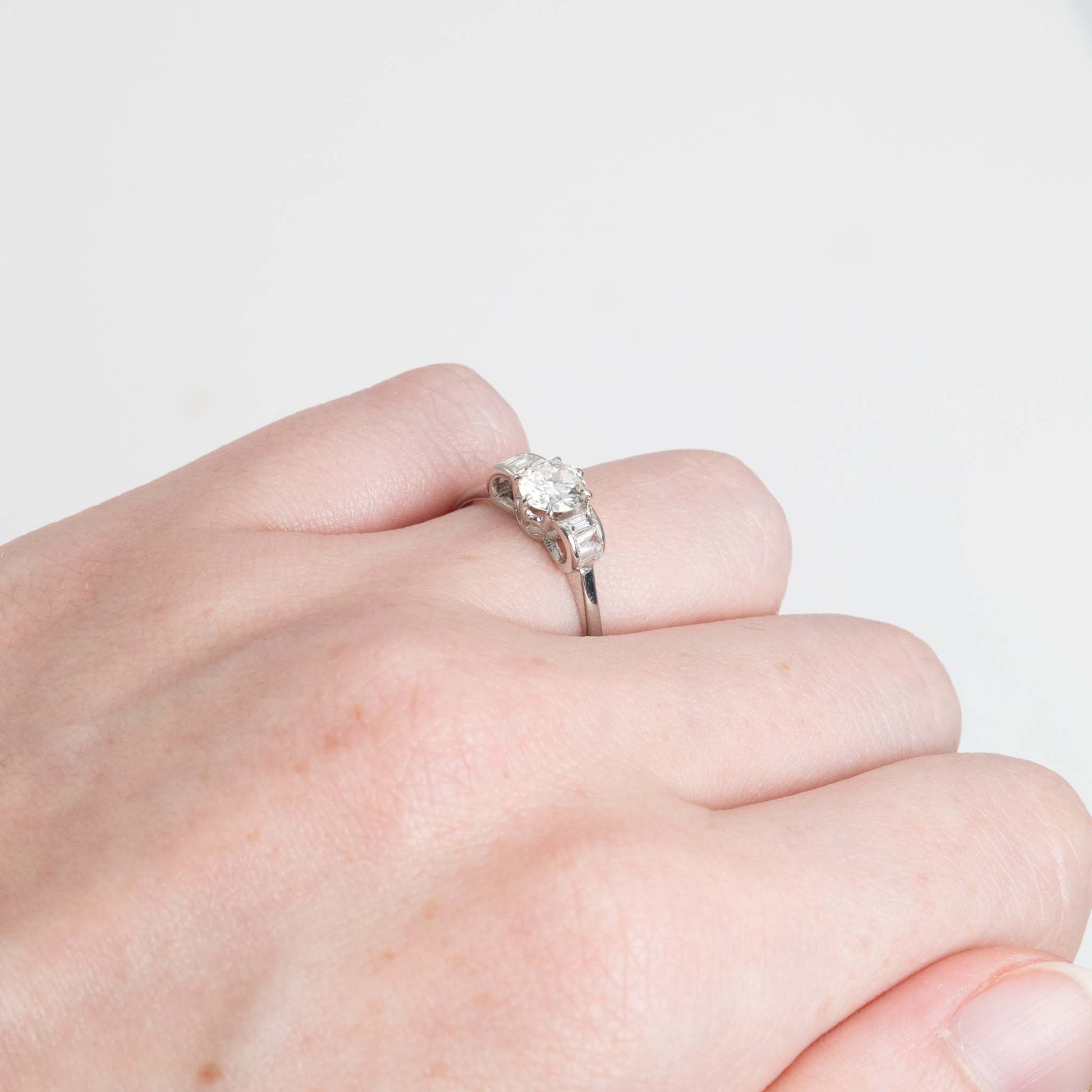 Platinum Diamond Solitaire Ring - Friar House