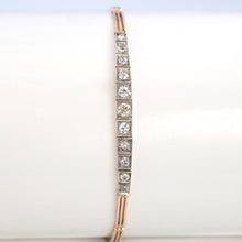 Victorian 14ct Yellow Gold Diamond Panel Bracelet - Friar House