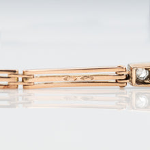 Victorian 14ct Yellow Gold Diamond Panel Bracelet - Friar House