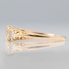 Victorian 18ct Yellow Gold 1.40 Carat Diamond Five Stone Ring - Friar House Antique Jewellery