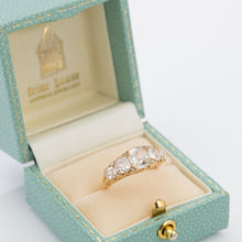 Victorian 18ct Yellow Gold Diamond Five Stone Half Hoop Ring - Friar House