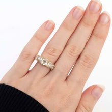 Victorian 18ct Yellow Gold Diamond Five Stone Half Hoop Ring - Friar House